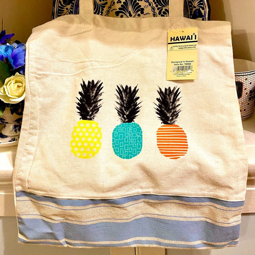 Hawaii colorful new pineapple tote bag - Picture 1 of 5